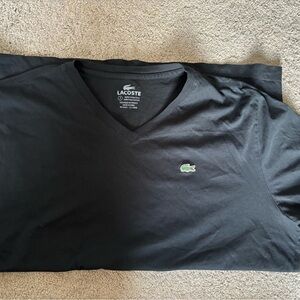 Lacoste Men's Black V-Neck Shirt